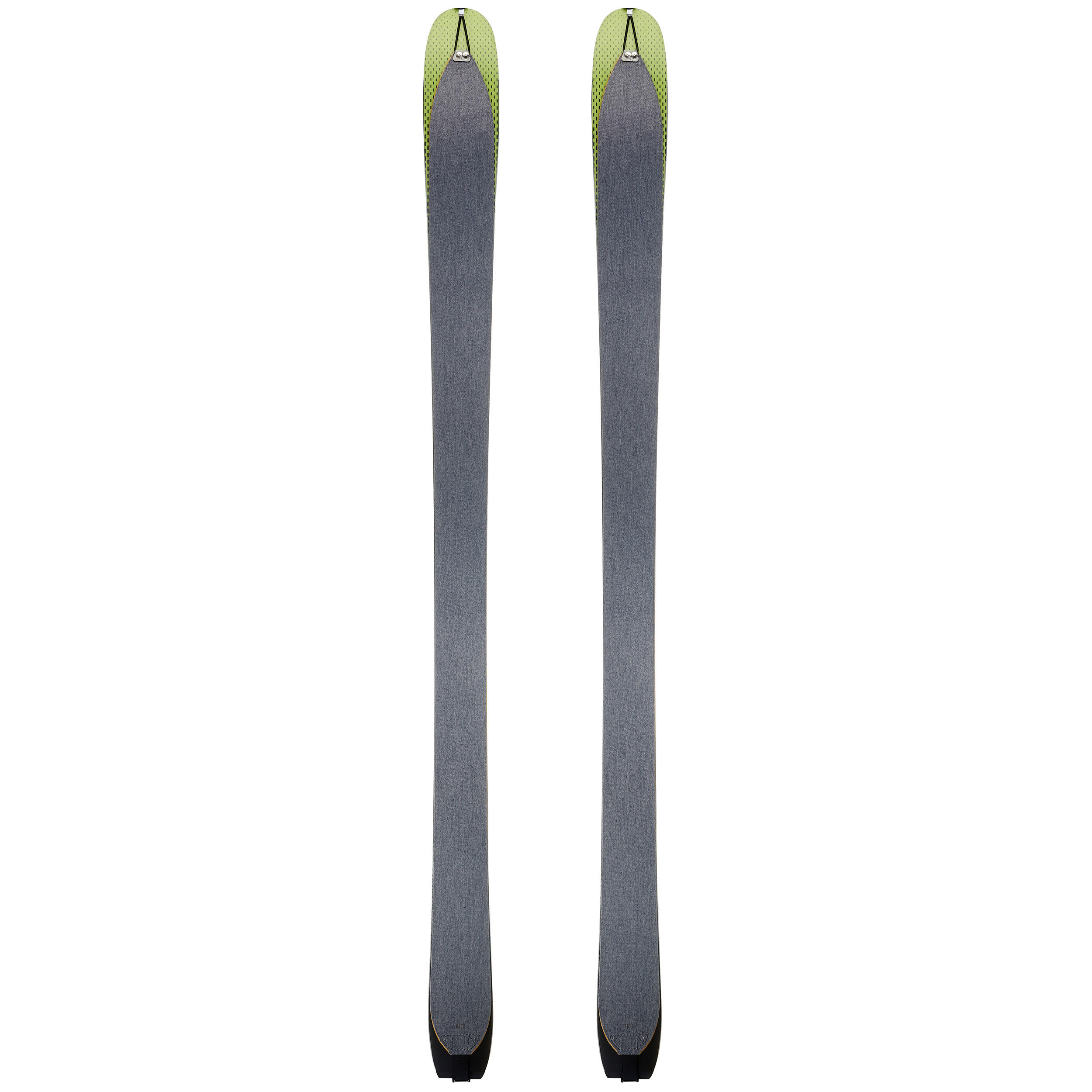 Touring Skis with Bindings & Skins MT 85 Asphalt blue, Fluo yellow