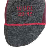 ADULT SKI SOCKS - 100 - BURGUNDY