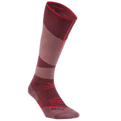 Calze termiche sci adulto 500 botdeaux rosse