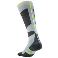Ski Socks - 500 Grey/Yellow