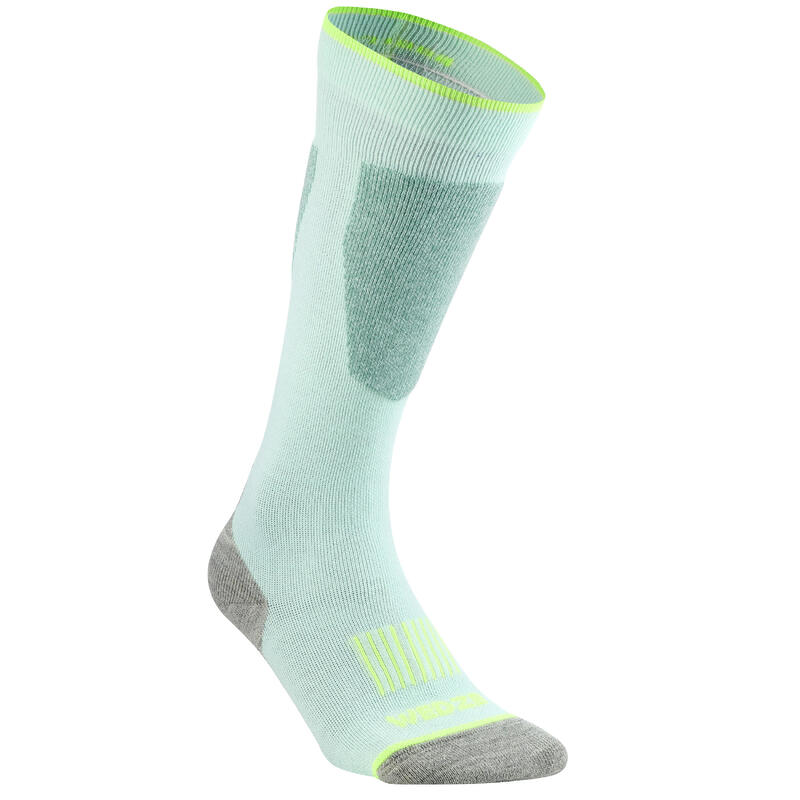 Calcetines Térmicos de Esquí y Nieve Adulto Wedze Ski 100 Verde