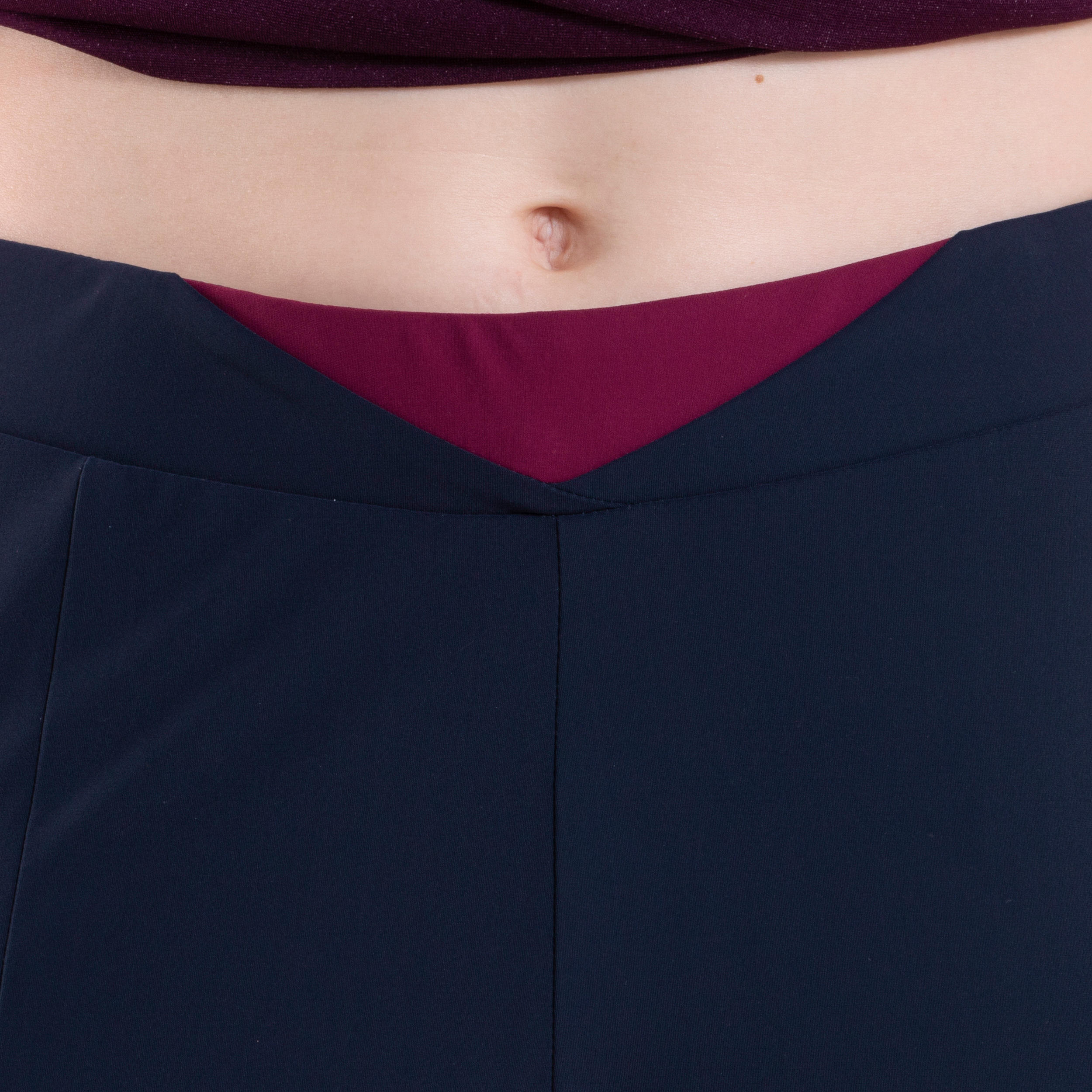 AT 500 Girls' Athletics Tights - navy blue and purple 5/10