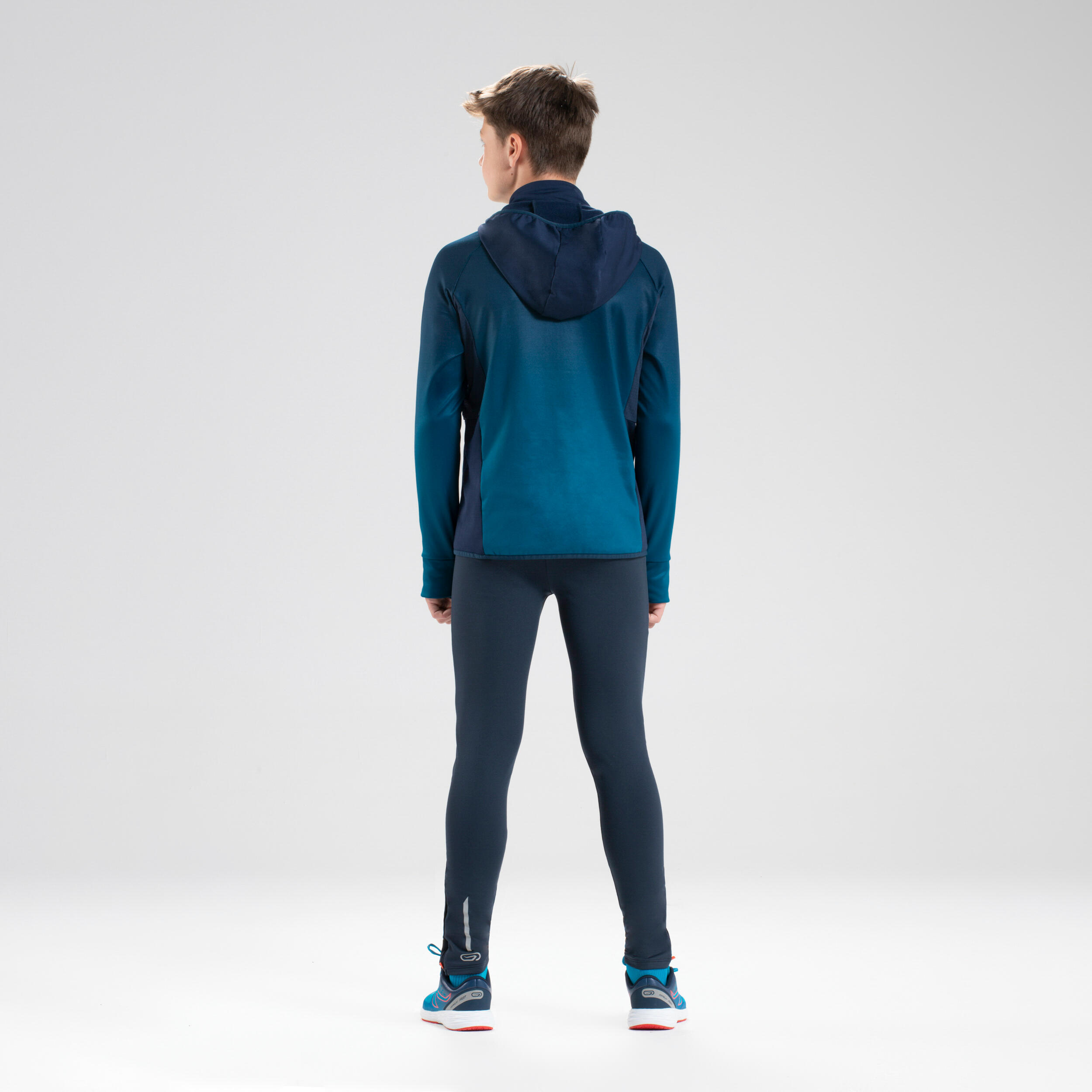 AT 500 Kid's Athletics Long-Sleeved Jersey Shaded Blue 3/7