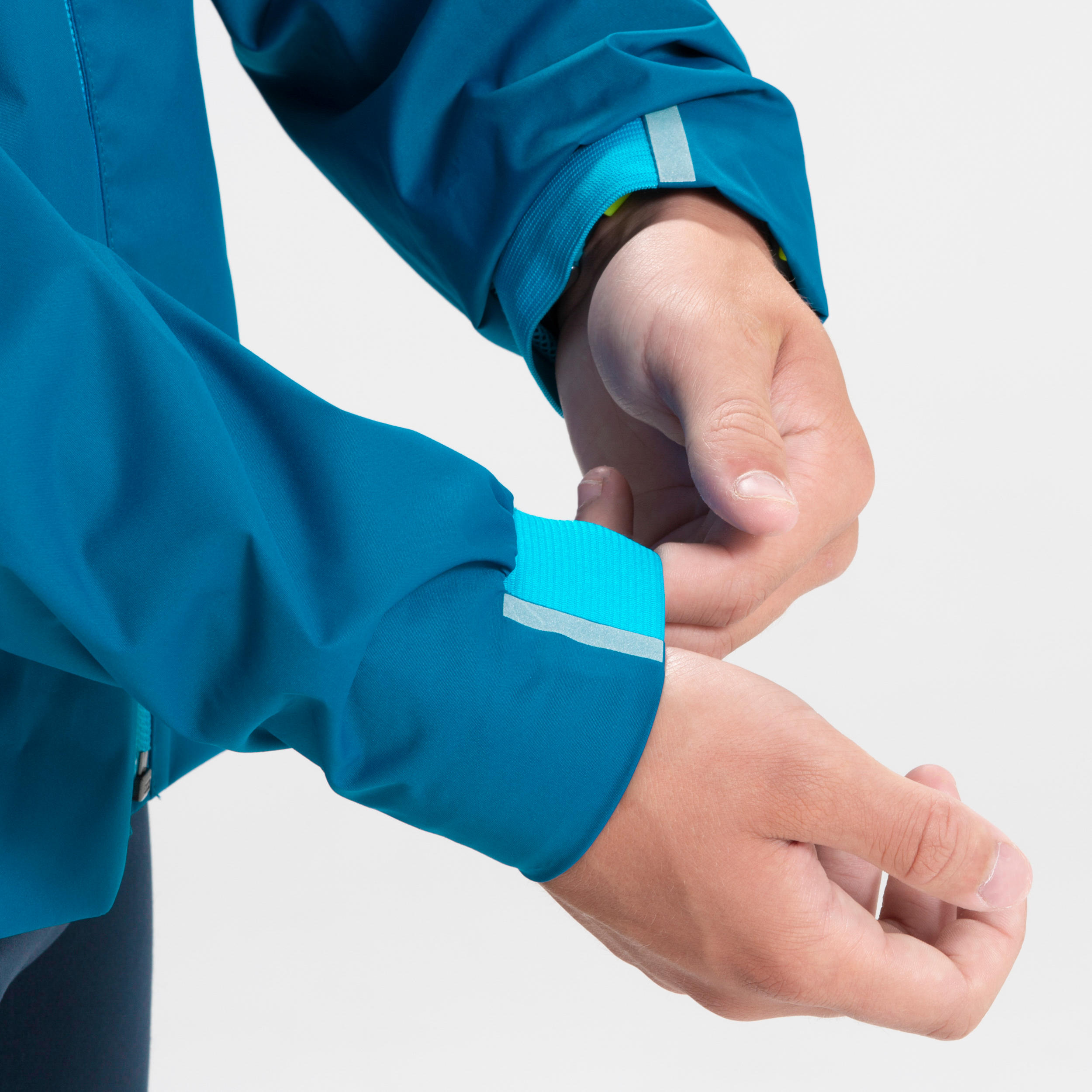 Kids' Atthletics Rain Jacket - Petrol Blue 7/7