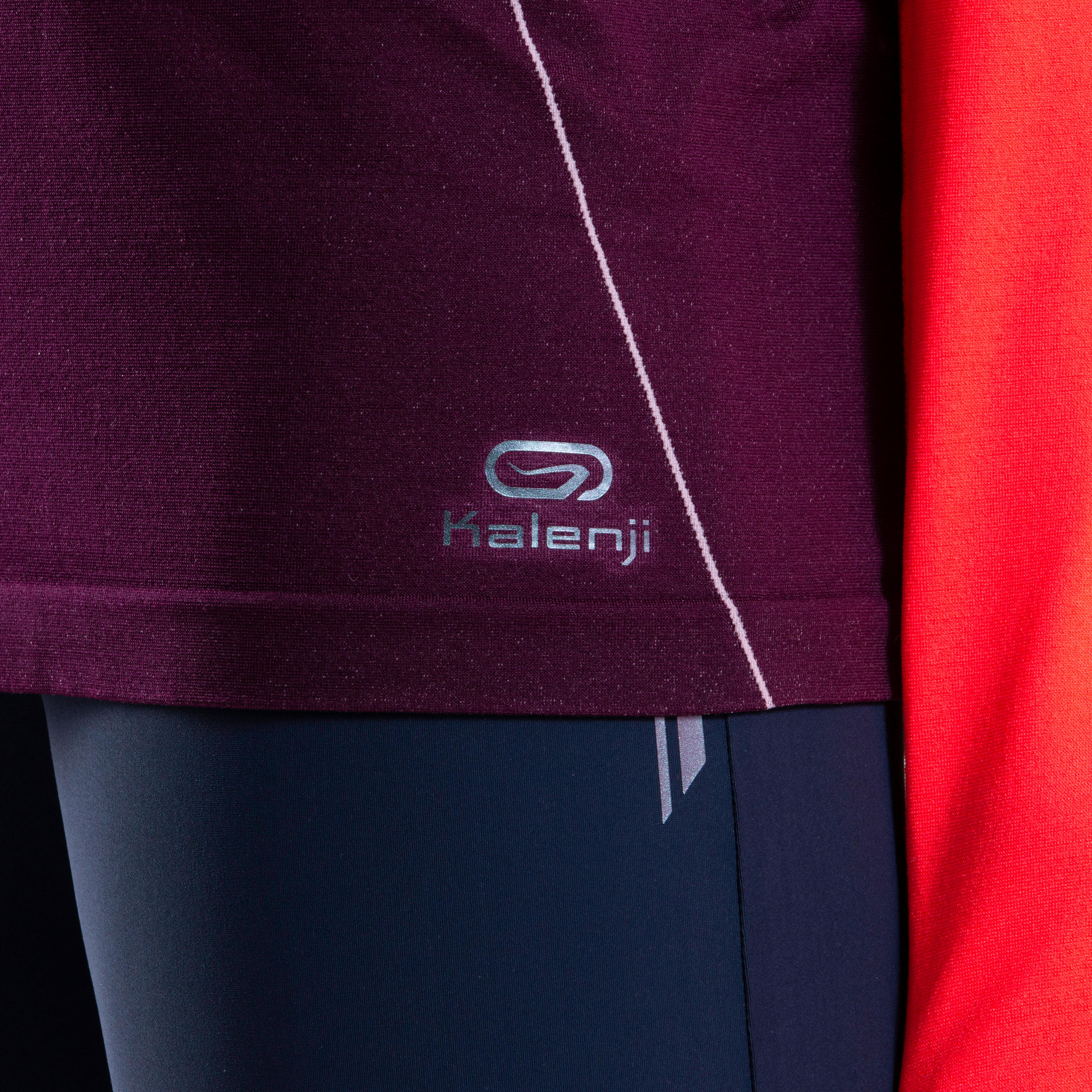 Girls' Athletics Long-Sleeved Jersey AT 500 Skincare - neon coral pink 8/10