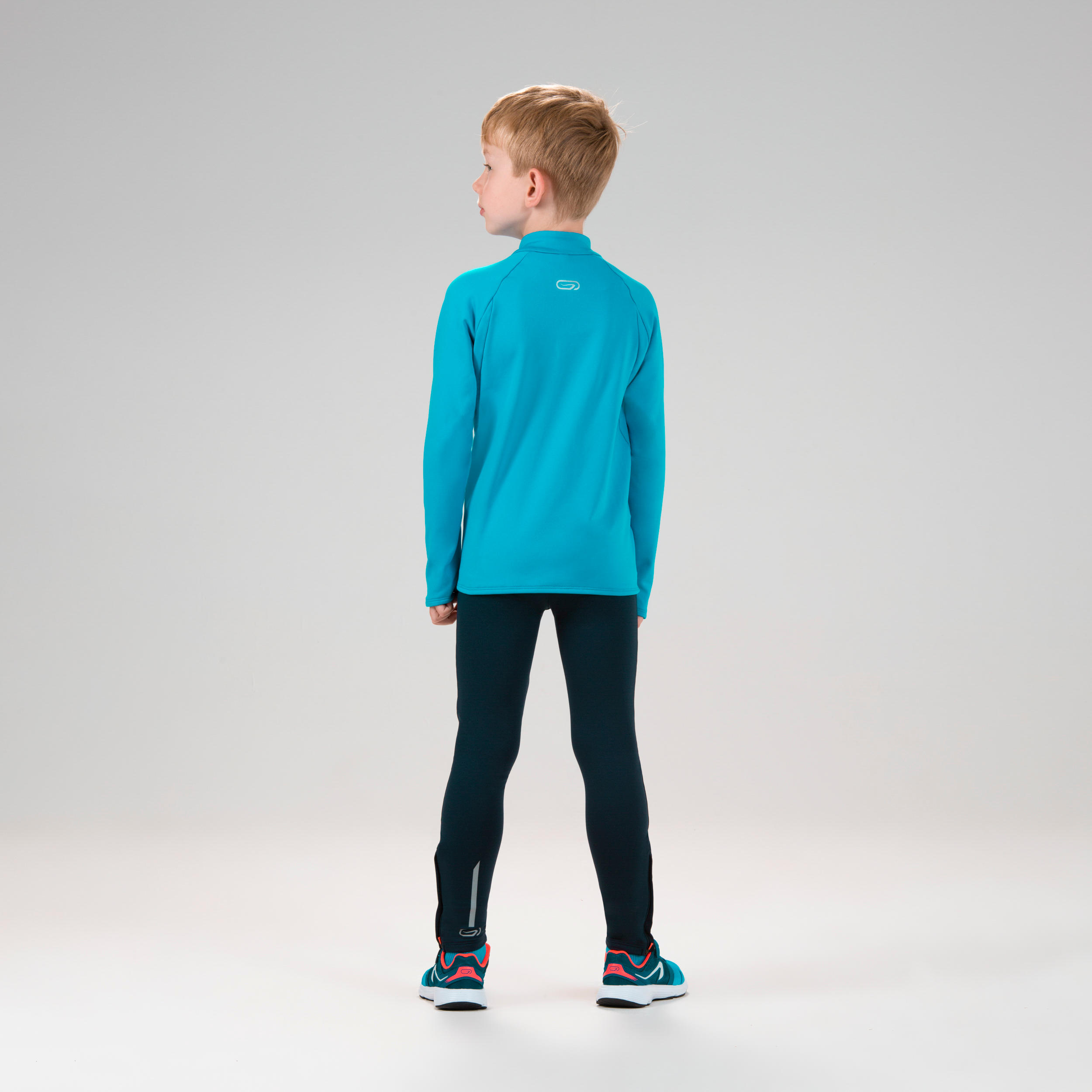 Kids' Athletics Warm ½-Zip LS Jersey AT 100 - cyan blue 4/10