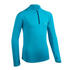 Kids' Athletics Warm ½-Zip LS Jersey AT 100 - cyan blue