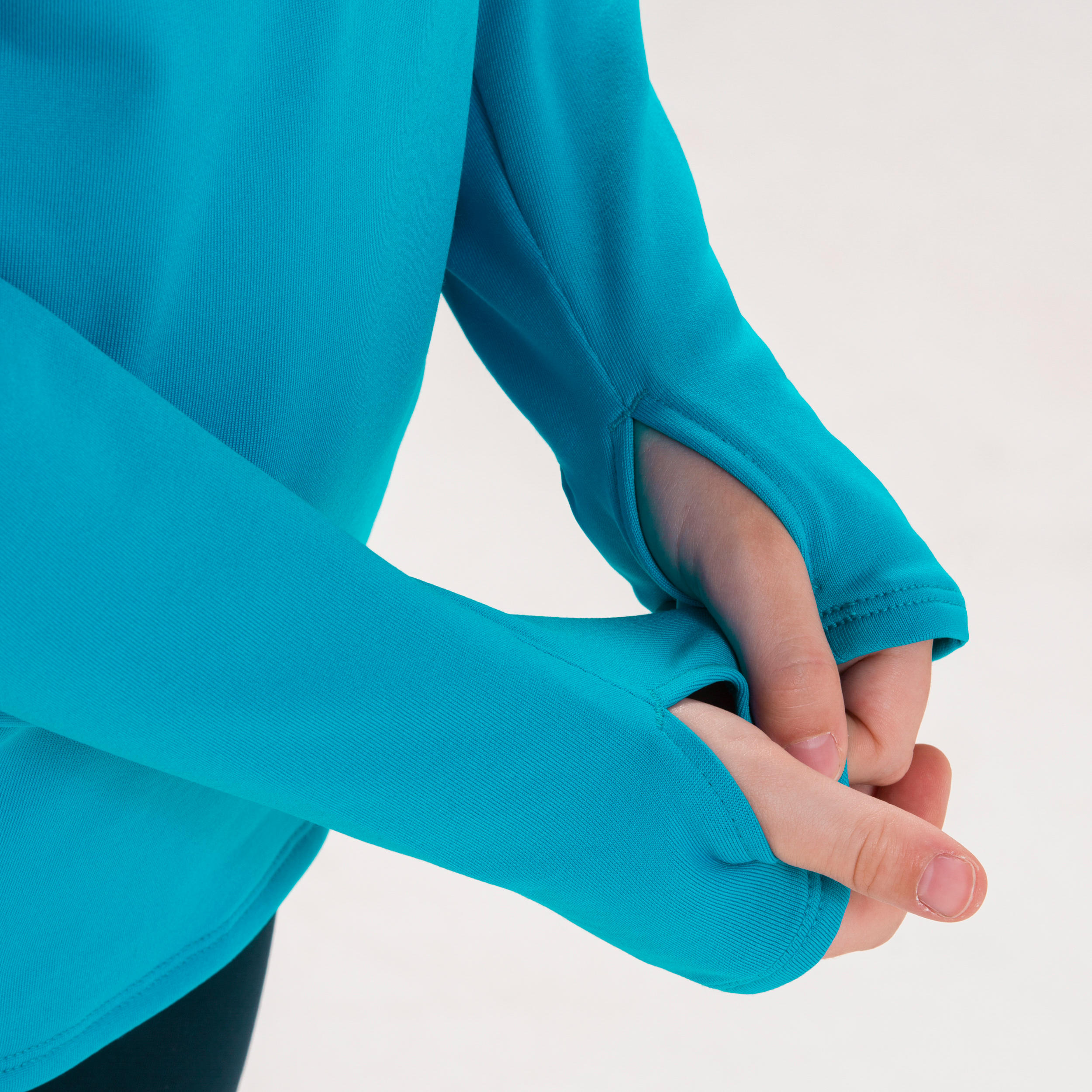 Kids' Athletics Warm ½-Zip LS Jersey AT 100 - cyan blue 6/10