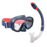 Adult’s diving snorkelling Mask and Snorkel kit SNK 520 - Dry Black
