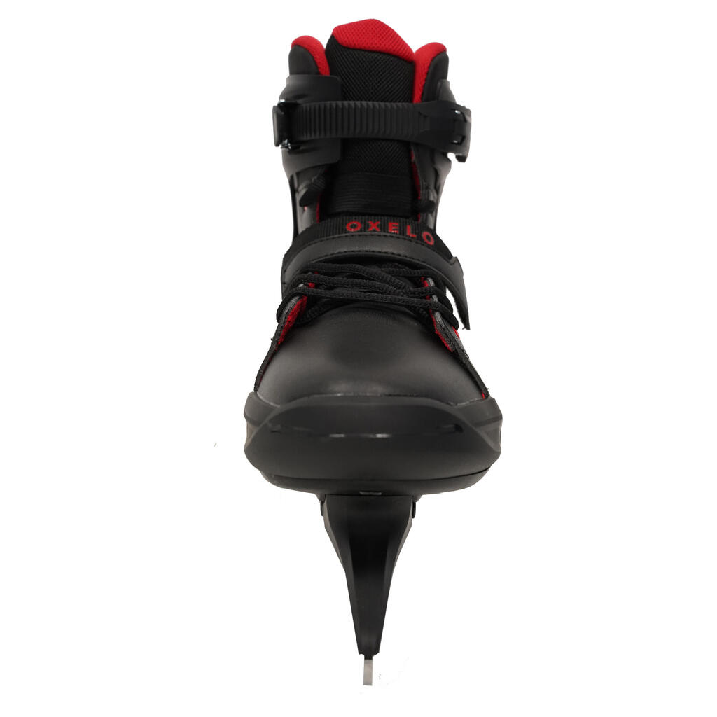 Men's Ice Skates Fit 500 - Black/Red