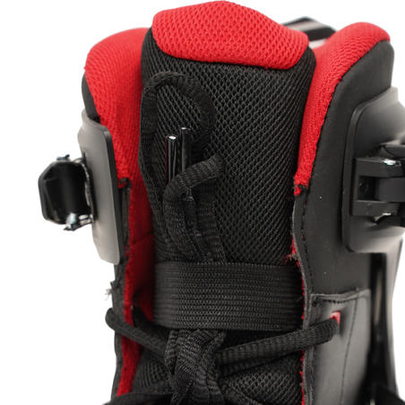 Коньки ледовые для взрослых мужские черно-красные FIT500