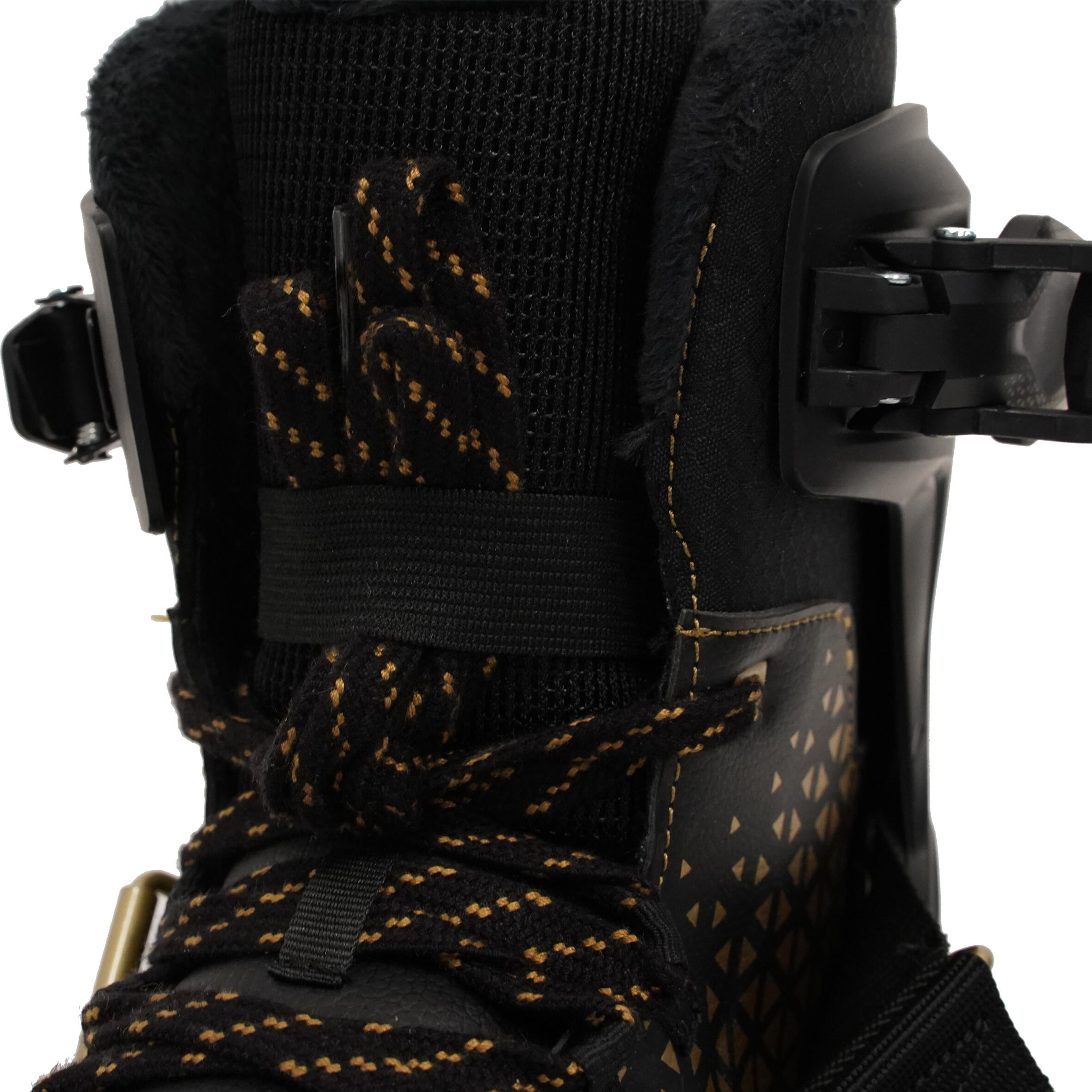 Men's Ice Skates for Outdoors FIT 520 Warm graphite black, luminous