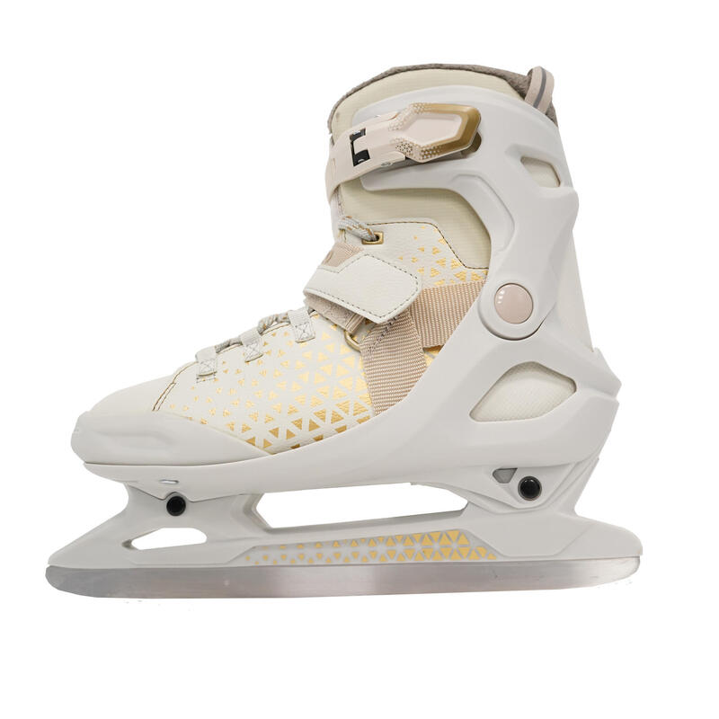 Patines sobre hielo adulto mujer FIT520 WARM beige