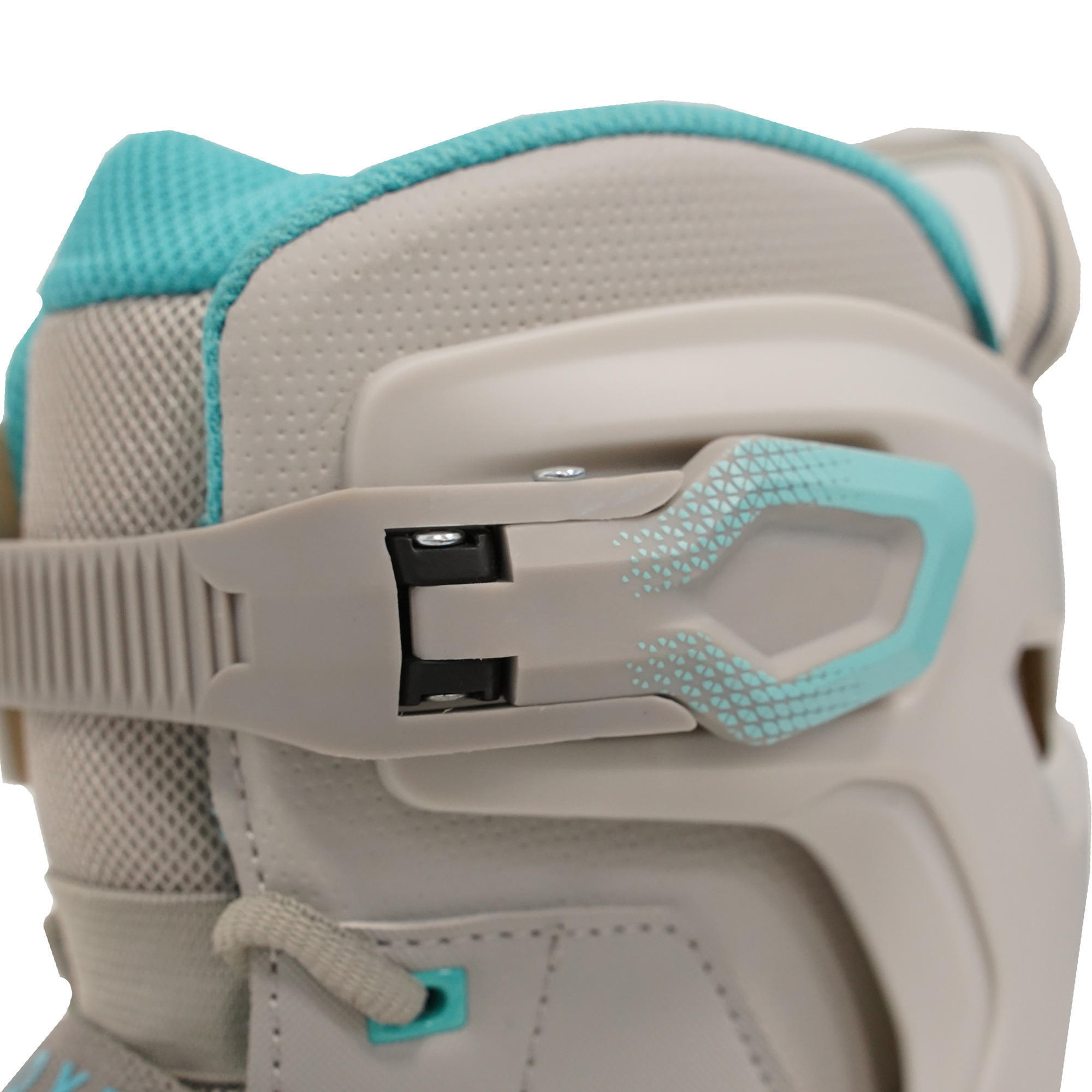 Women's Ice Skates Fit 500 - Grey/Turquoise 5/7