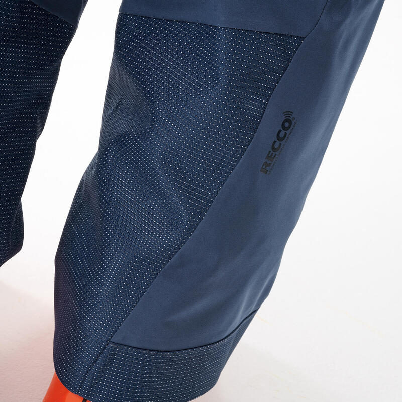 Skihose Latzhose Kinder mit Rückenprotektor - FR900 blau 