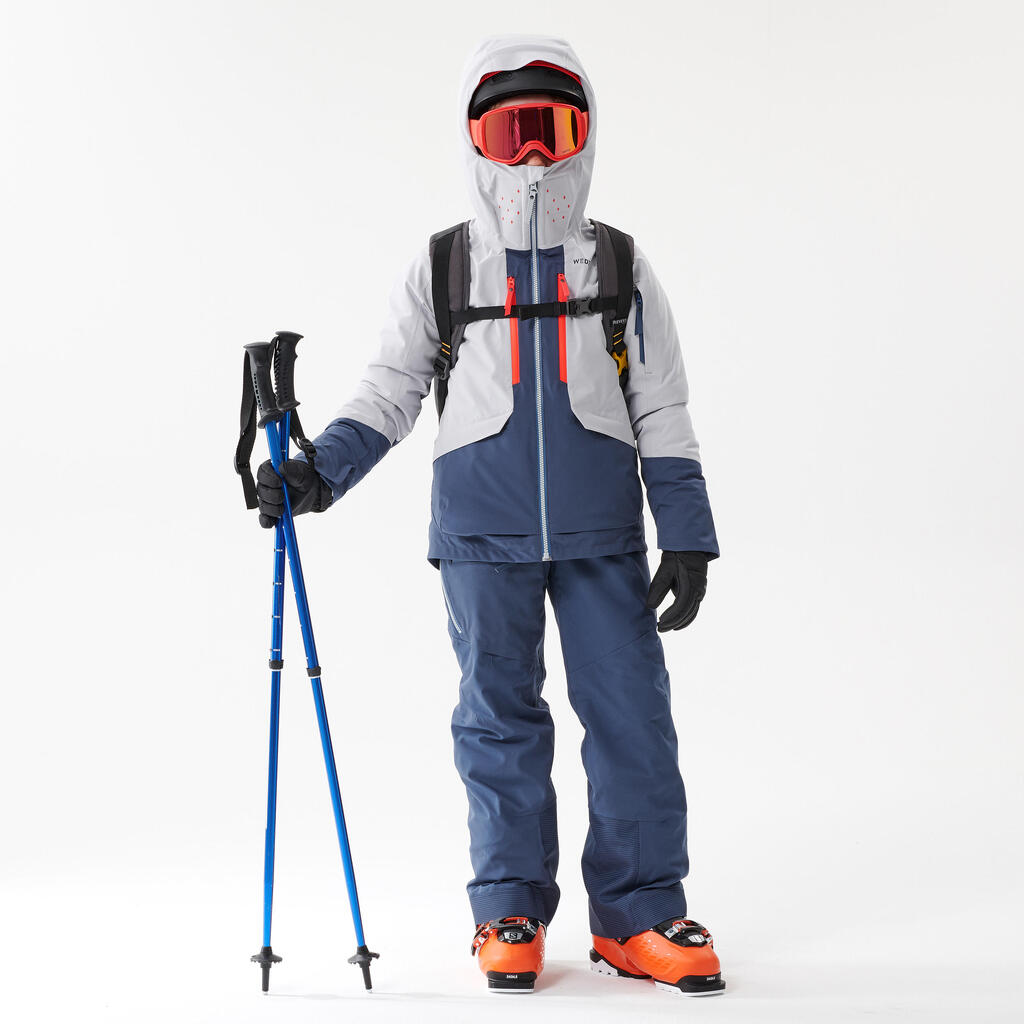 Skihose Kinder mit Rückenprotektor - FR900 bordeaux 