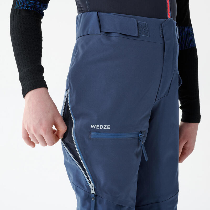 Pantalon de Ski enfant FR900 avec dorsale Bleu