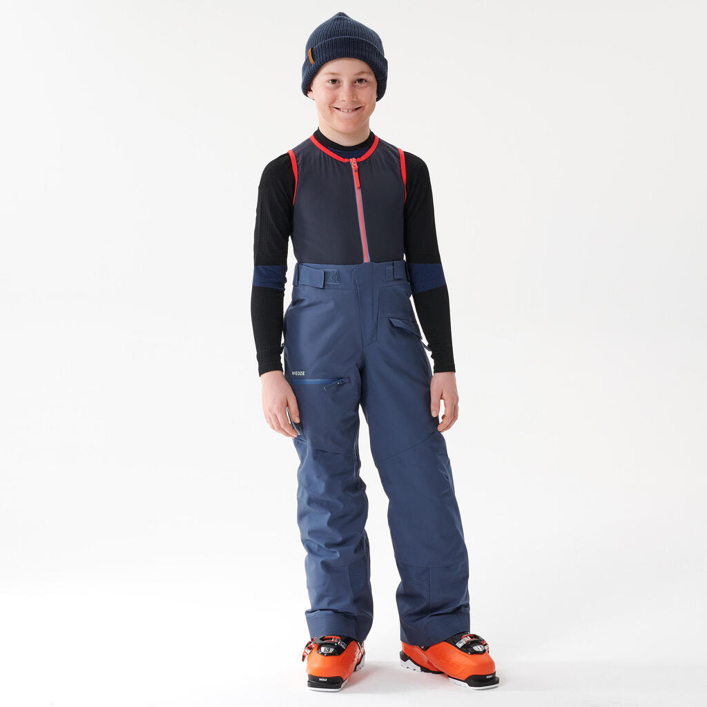 Skihose Kinder mit Rückenprotektor - FR900 bordeaux 