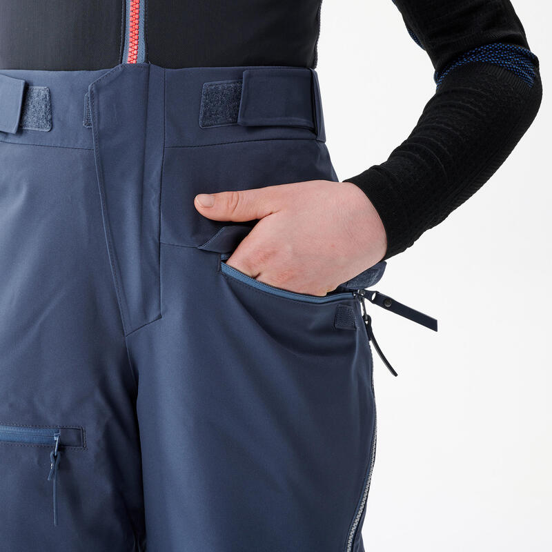 Skihose Latzhose Kinder mit Rückenprotektor - FR900 blau 