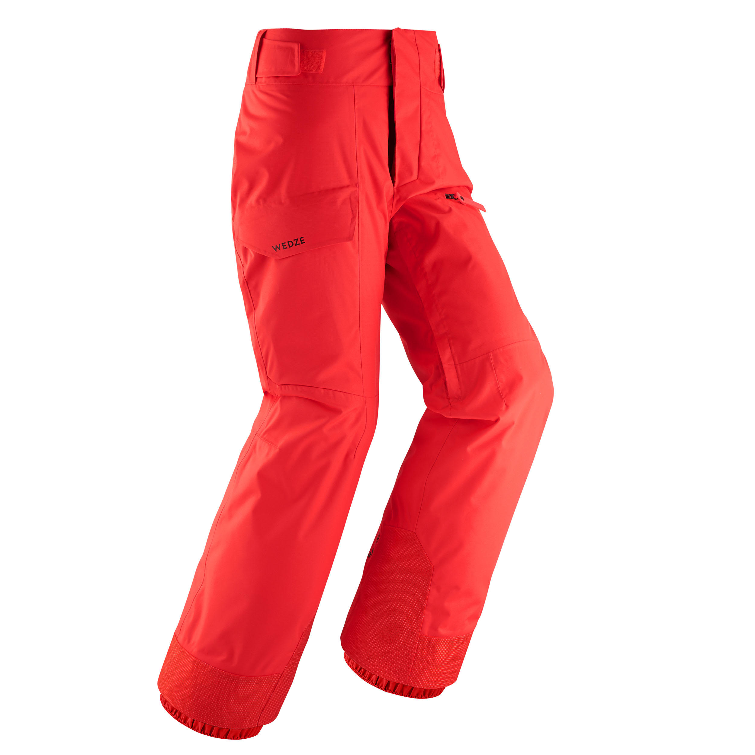 Pantalon Schi freeride FR500 Roșu Copii Copii imagine noua