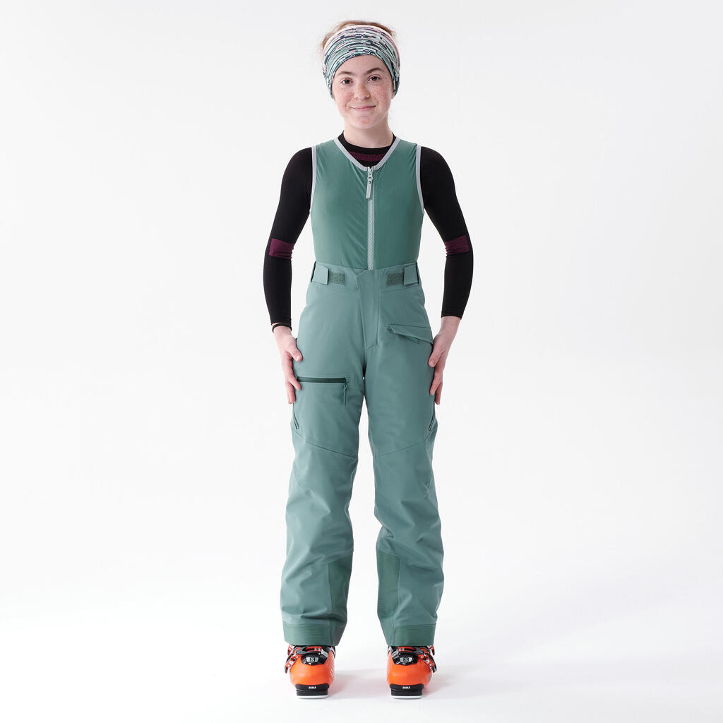 Skihose Kinder mit Rückenprotektor - FR900 bordeaux 