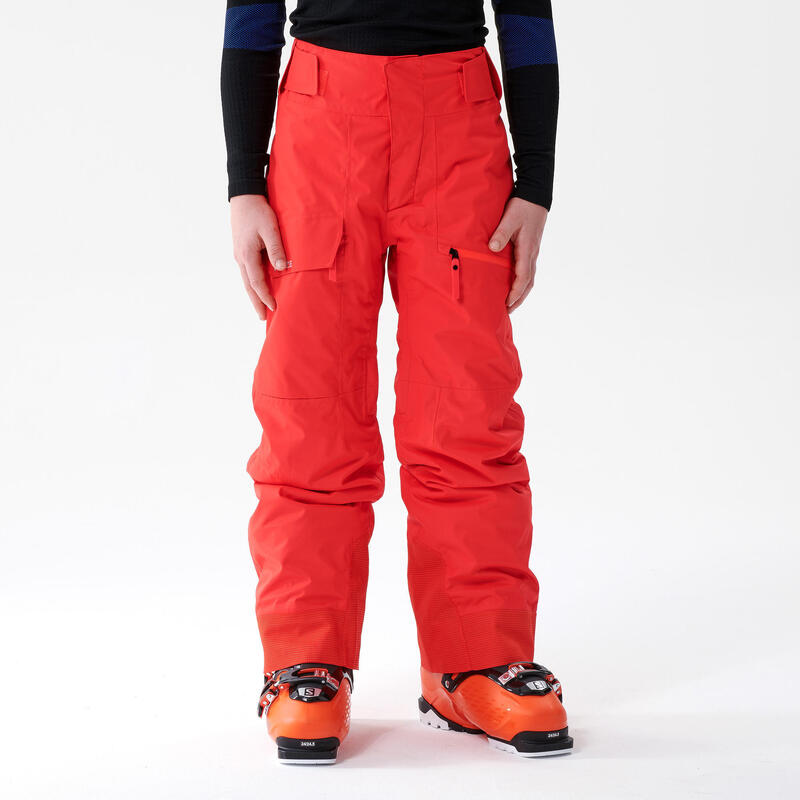Pantalones de Esquí y Nieve Niños Wedze Freeride 500 Rojo | Decathlon