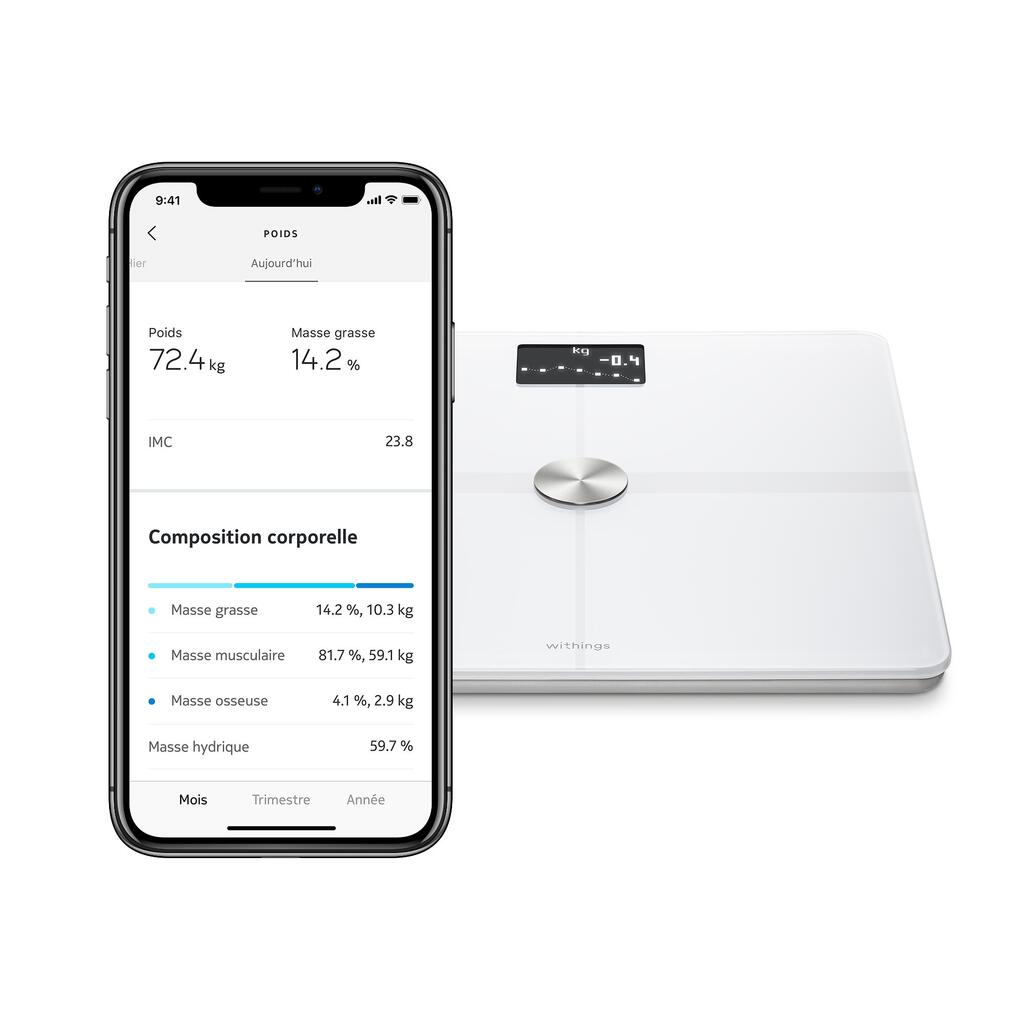 Body+ connected scales white