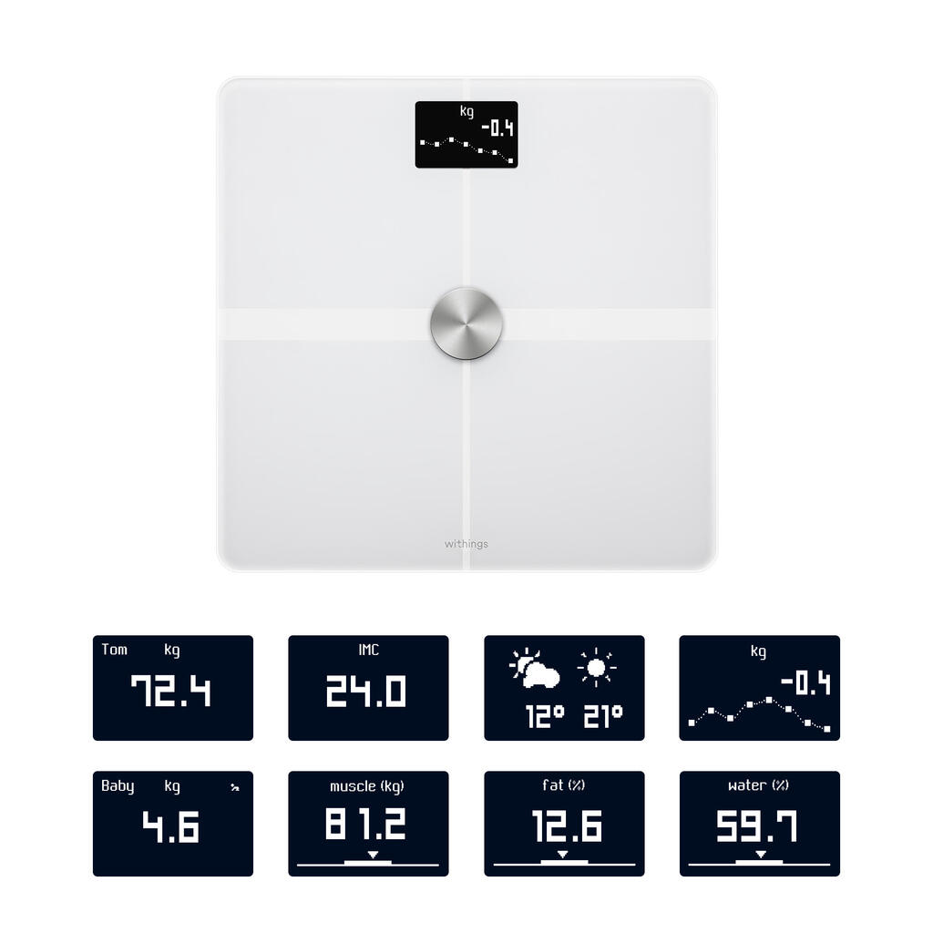 Body+ connected scales white