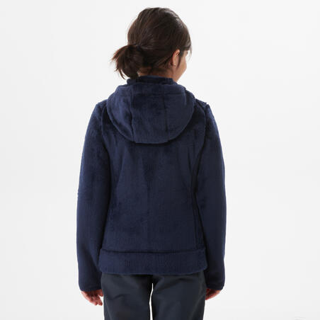 Kids’ Warm Hiking Fleece Jacket - MH500 Aged 7-15 - Blue