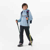 Kids’ Warm Hiking Fleece Jacket - MH500 Aged 7-15 - Blue Grey