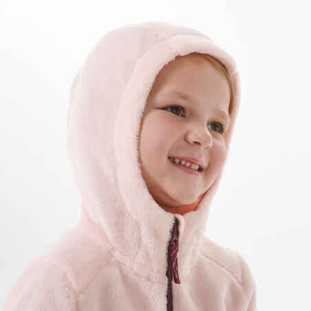 Vaikiškas žygių ir slidinėjimo fliso džemperis „MH500“, 2–6 m. vaikams, rožinis
