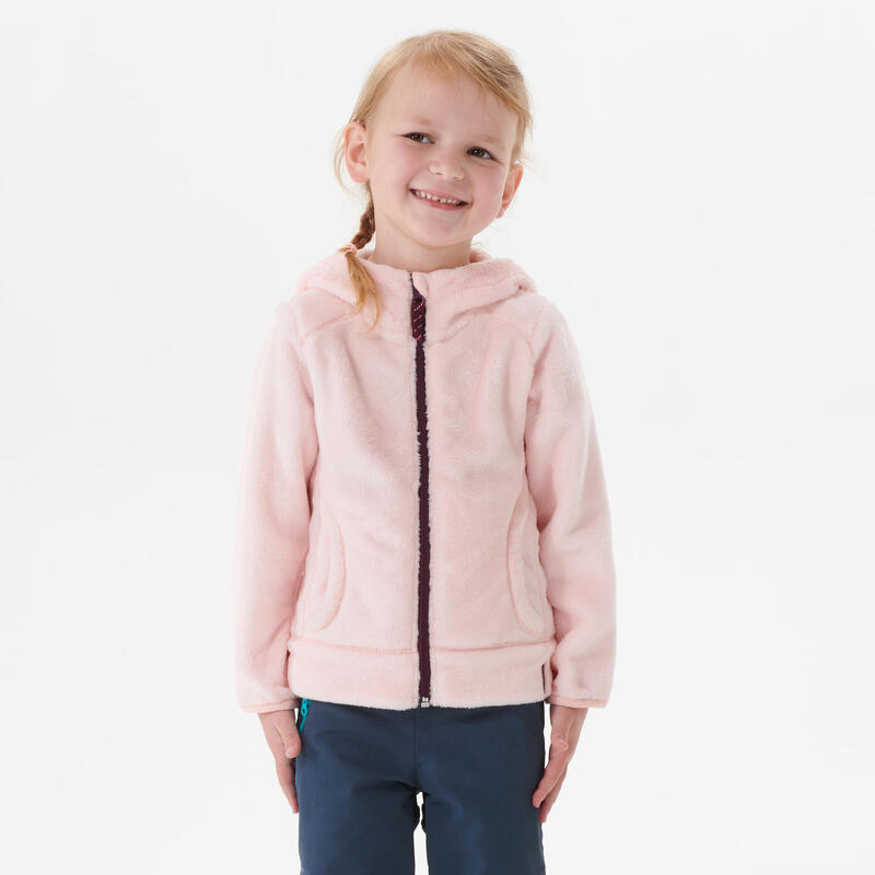 QUECHUA Çocuk Doğa Yürüyüşü Polar Mont - Pembe - 2 / - 6 Yaş - MH500 QUECHUA Çocuk Doğa Yürüyüşü Polar Mont - Pembe - 2 / - 6 Yaş - MH500
