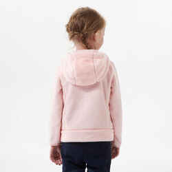Kids’ Warm Hiking Fleece Jacket - MH500 Aged 2-6 - Pink
