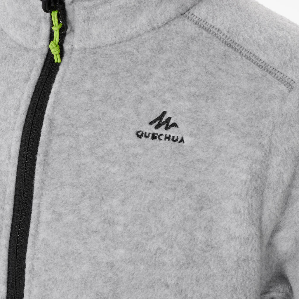 Sudadera de tejido polar de senderismo azul para niños de 7-15 años MH150 