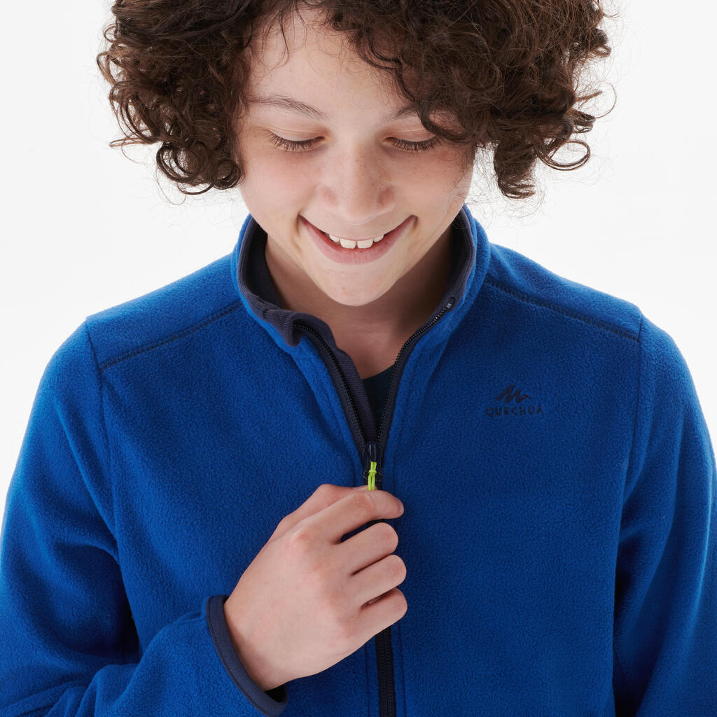 Veste polaire de randonnée - MH150 bleue marine - enfant  7-15 ans