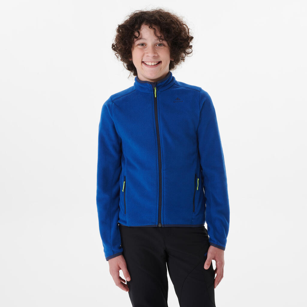 Veste polaire de randonnée - MH150 bleue marine - enfant  7-15 ans