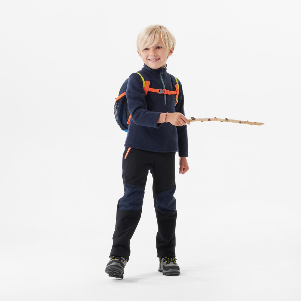 Kids’ Hiking Fleece - MH100 Aged 2-6 - Orange