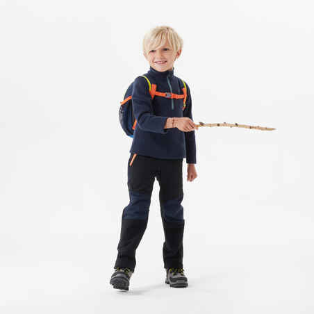 Vaikiškas žygių džemperis „MH100“, 2–6 m. amžiaus vaikams, tamsiai mėlynas