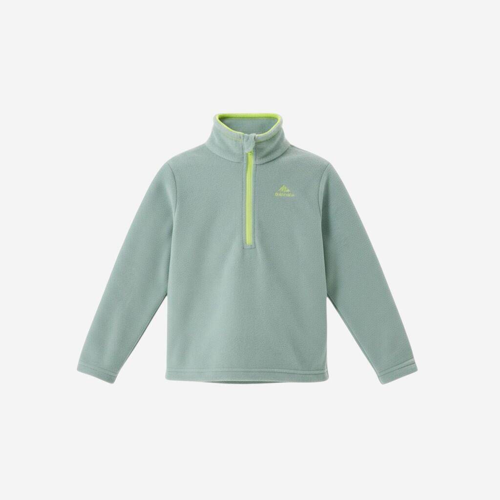 Kids Hiking Fleece MH100 Green (2-6 Yrs) -  1