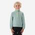 Kids Hiking Fleece MH100 Green (2-6 Yrs)
