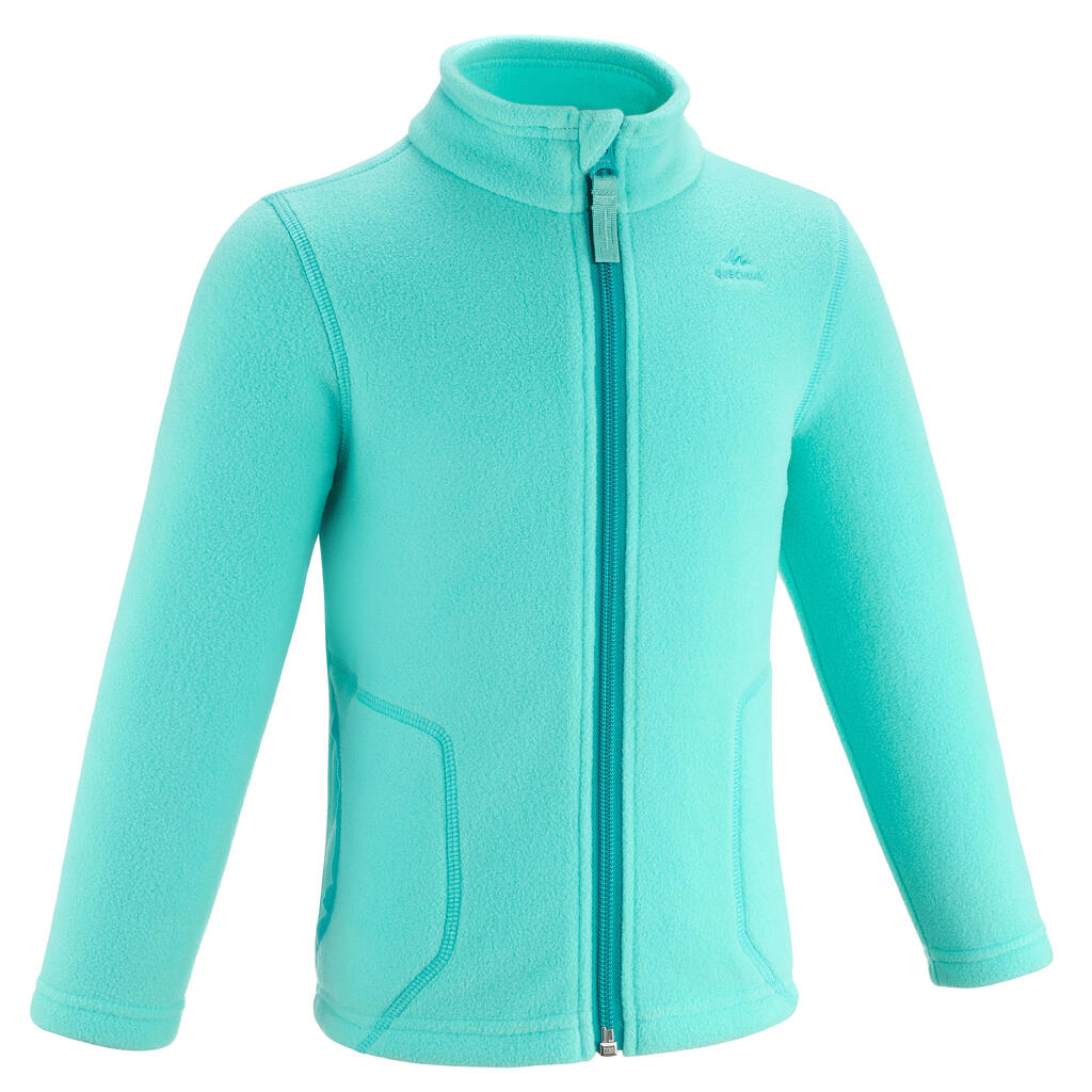 Hiking fleece jacket - mh150 - turquoise - children 2-6 years