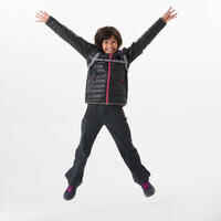 KIDS’ PADDED HIKING JACKET - MH 500 Aged 7-15 - BLACK