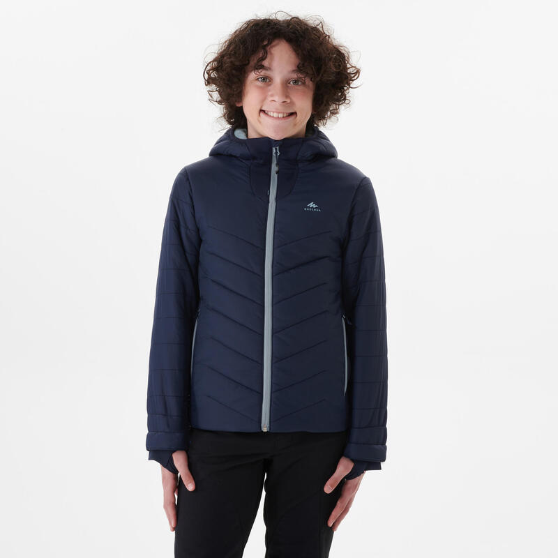 Chaqueta Acolchada de montaña y trekking Niños 7-15 años Quechua MH50 azul