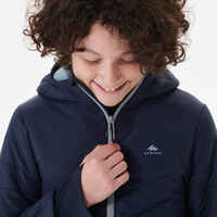 Kids' Padded Outdoor Jacket - 7-15 years - Grey/Green