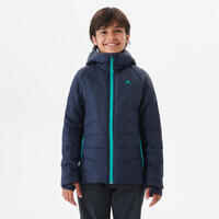 KIDS’ PADDED HIKING JACKET 7-15 YEARS - HYBRID BLUE