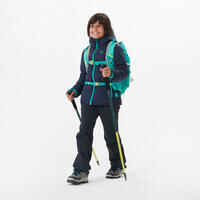 KIDS’ PADDED HIKING JACKET AGES 7-15 - HYBRID - NAVY BLUE