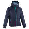 Wattierte Wanderjacke Hybridjacke Kinder Mädchen Gr. 122–170 marineblau