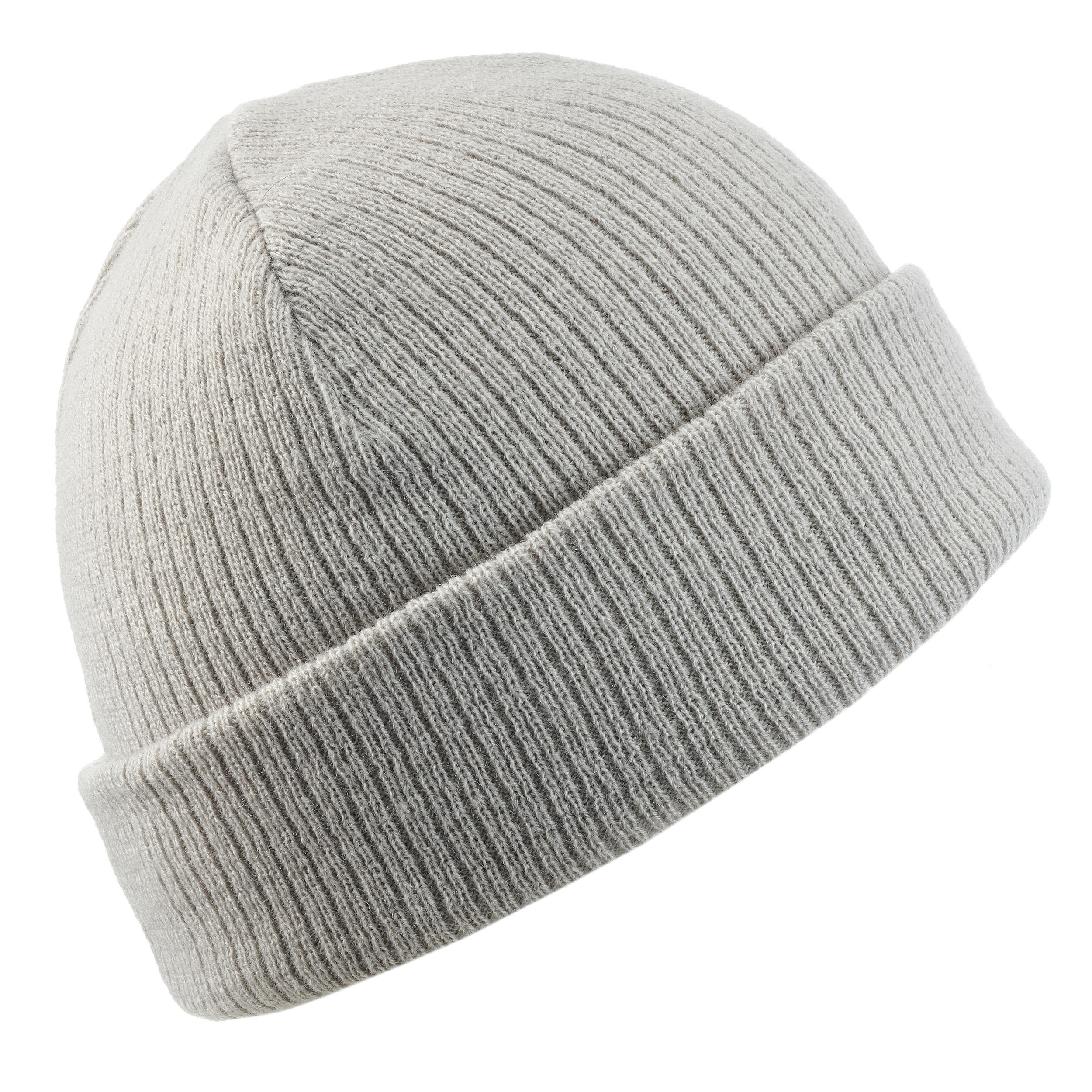 Adult Ski Hat Fisherman - Light Grey 