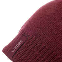 ADULT SKI HAT - SIMPLE - BURGUNDY