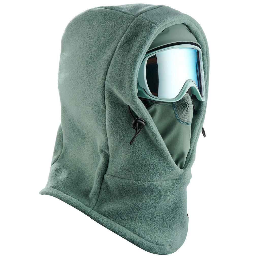 Adult ski helmet hood - khaki